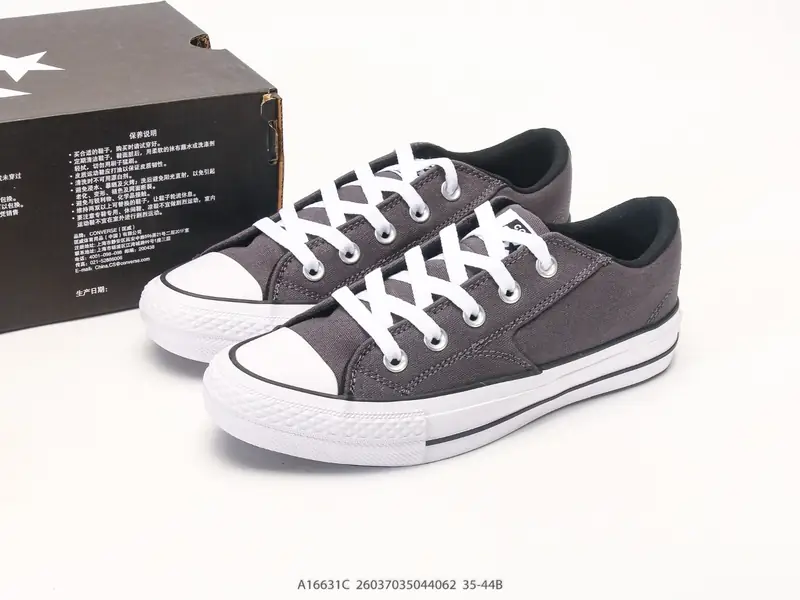 Converse Chuck Taylor All Star 百搭舒适 帆布透气经典低帮休闲百搭板鞋 颜色：匡威莫尔登低帮灰色 货号：A16631C #26037035044062