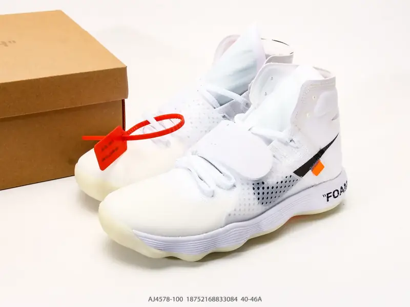 Nike Baskets de basketball Respirant Collaboration Coussin d'air AJ4578-100 #18752168833084