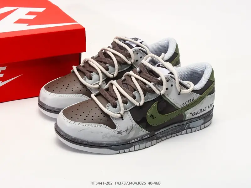 Nike Dunk Low Retro ‘DIY高端定制’耐克 低帮休闲运动板鞋 原装头层材料 用料绝不含糊 独家版型蒸餾加工帶來的是更好的视觉和脚感体验 清洁度 电绣 HF5441-202 #14373734043025