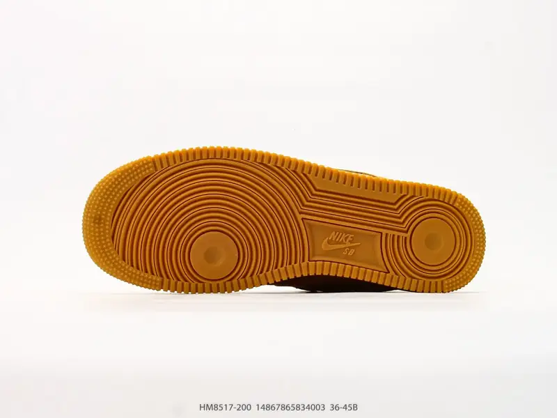 耐克 Nike SB Air Force 1 low "麂皮小麦"空军一号含气垫 低帮百搭厚底增高休闲运动板鞋 HM8517-200 #14867865834003