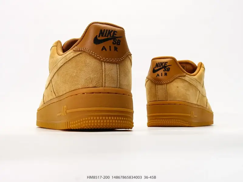 耐克 Nike SB Air Force 1 low "麂皮小麦"空军一号含气垫 低帮百搭厚底增高休闲运动板鞋 HM8517-200 #14867865834003