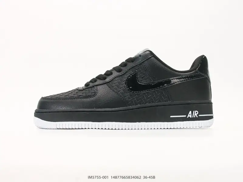 耐克 Nike Air Force 1 '07“纯色编织” 空军一号含气垫 低帮百搭厚底增高休闲运动板鞋 IM5755-001 #14877665834062