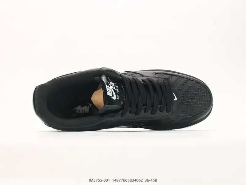 耐克 Nike Air Force 1 '07“纯色编织” 空军一号含气垫 低帮百搭厚底增高休闲运动板鞋 IM5755-001 #14877665834062