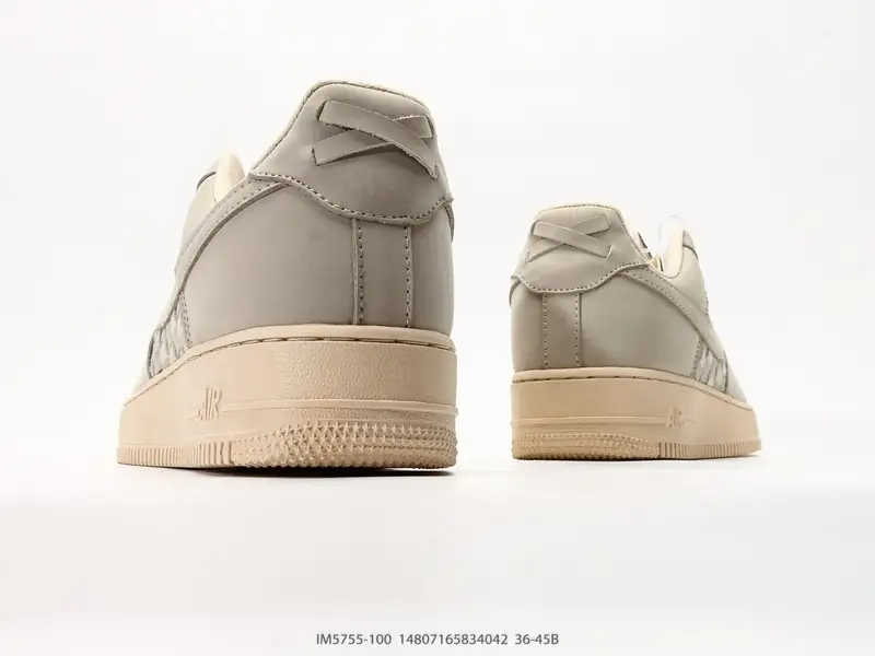 耐克 Nike Air Force 1 '07 "皮革编织款" 空军一号含气垫 低帮百搭厚底增高休闲运动板鞋 IM5755-100 #14807165834042