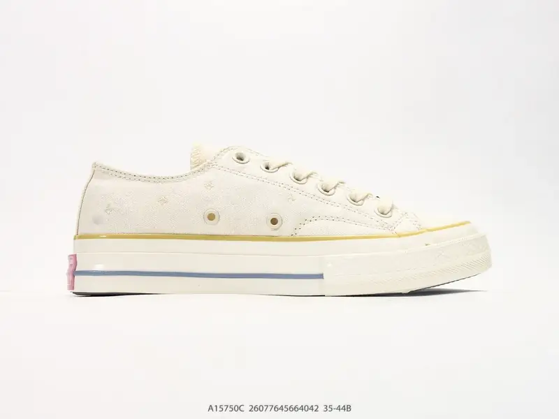 Converse 1970s SEASONAL 日月星辰刺绣，经典的1970s鞋型，米白色 A15750C #26077645664042