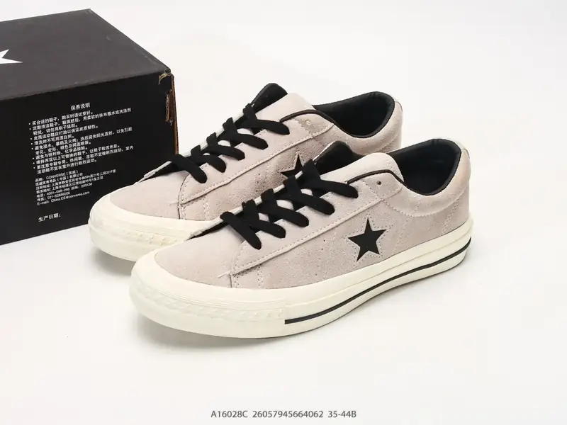 匡威Converse All Star 低帮男女士运动鞋 一星全明星复古 休闲百搭板鞋 户外经典透气皮革慢跑鞋 A16028C #26057945664062