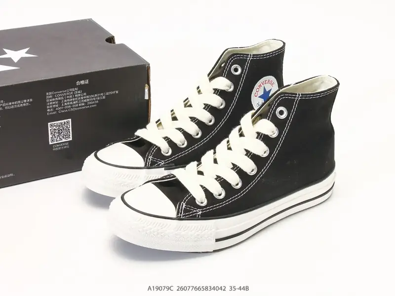 Converse Throwback 舒适百搭 高帮帆布鞋 男女 A19079C #26077665834042